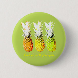 Cool mit Ananas Button
