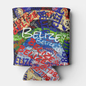 "Cool mit Belize!" Patriotisch Dosenkühler (Rückseite)