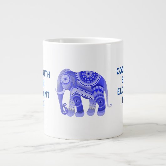 COOL MIT BLUE ELEPHANT TASSE (Vorderseite)