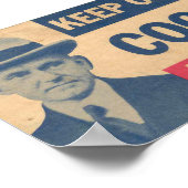 Cool mit Coolidge für den Präsidenten behalten Poster (Ecke)