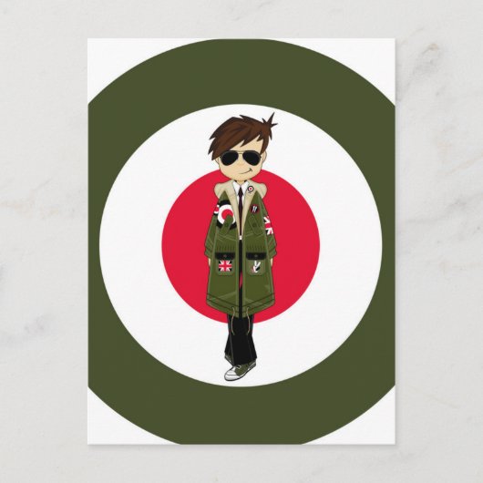 Cool Mod Postkarte (Vorderseite)