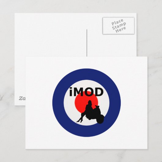 Cool Mod Postkarte (Vorne/Hinten)