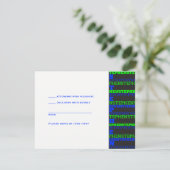 Cool Modern Bar Mitzvah UAWG Stephen RSVP Karte (Stehend Vorderseite)