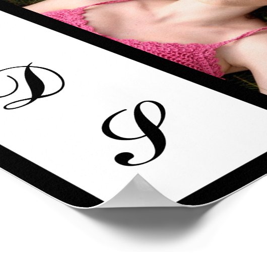 Cool Modern Best Friends Forever 3 Fotos Poster (Ecke)