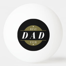 Cool Modern Best VATER Ess Foto Gold Schwarz Tischtennisball
