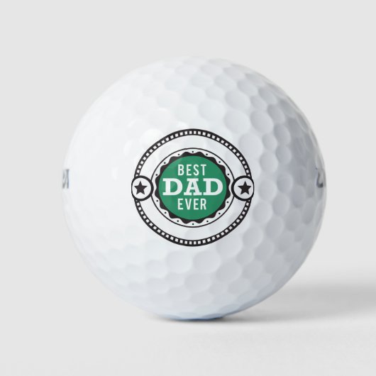 Cool Modern Best Vater Ever Fathday Golf Balls Golfball (Vorderseite)