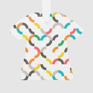 Cool, modern, farbenfroh, trendig kreisförmig geom ornament