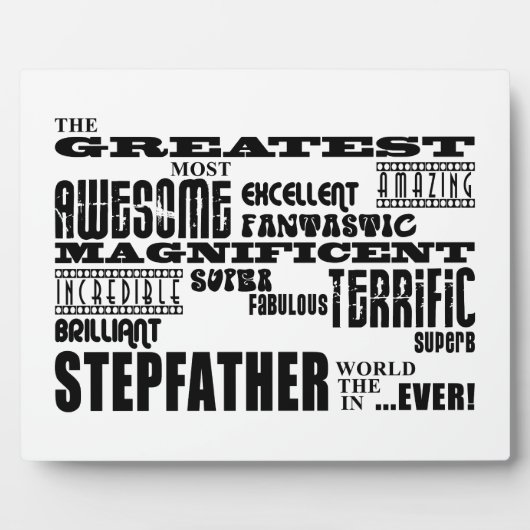 Cool Modern Fun Stepfathers: Greatest Stepfather Fotoplatte (Vorderseite)