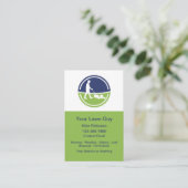 Cool Modern Lawn Service Vertical Business Cards Visitenkarte (Stehend Vorderseite)