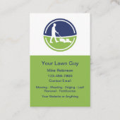 Cool Modern Lawn Service Vertical Business Cards Visitenkarte (Vorderseite)
