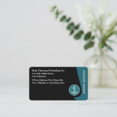 Cool Modern Marine Services Visitenkarte (Stehend Vorderseite)