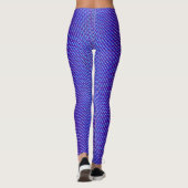 Cool & modern Modernität Abstraktes Blau Lila Leggings (Rückseite)