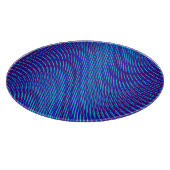 Cool & modern Modernität Abstraktes Blau Lila Schneidebrett (Ecke)