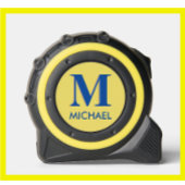 Cool Modern Personalisierter Monogrammname Maßband