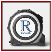 Cool Modern Personalisierter Monogrammname Maßband