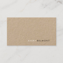 Cool Modern Simple Kraft Minimalistisch Visitenkarte