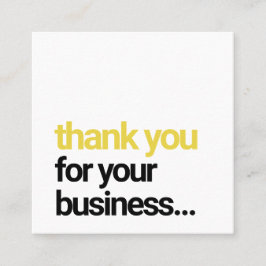 Cool-modern Vielen Dank an die Kundenbewertung Bei Quadratische Visitenkarte