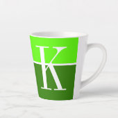 Cool-Modern-Zwei-Tonen-Monogramm Milchtasse (Rechts)
