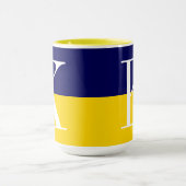 Cool-Modern-Zwei-Tonen-Monogramm Tasse (Zentrum)