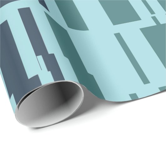 Cool Moderne Abstrakte Muster Geschenkpapier (Rolleneckpunkt)