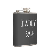 Cool Moderne "Daddy eau" Cheeky Pun Vater Joke Bla Flachmann (Rechts)