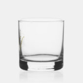 Cool Moderne Elegant Good Tuff Gold Black Name Whiskyglas (Links)