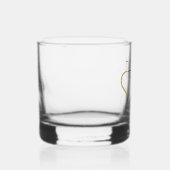 Cool Moderne Elegant Good Tuff Gold Black Name Whiskyglas (Rechts)