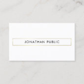 Cool Moderne Minimalistische Sauberkeit Elegant Sc Visitenkarte (Vorderseite)