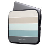 Cool Moderne Streifen Personalisiert Laptopschutzhülle (Vorderseite Links)
