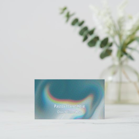 Cool Moderner, einzigartiger Christlicher KirchenP Visitenkarte (Stehend Vorderseite)