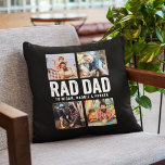 Cool Moderner KRASSER VATER  Custom Foto Kid Names Kissen<br><div class="desc">Das perfekte Geschenk für jeden coolen, modernen und krassen Papa da draußen - der Vatertag Cool Moderner KRASSER VATER Custom Kid Names Foto Wurfkissen! Dieses Kissen ist eine Hommage an alle phantastischen Väter, die stolz darauf sind Väter und Liebe zu sein, um ihren Kindern die Namen zu geben. Das Kopfkissen...</div>