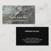 Cool Moderner Rock Granite Christlicher KirchenPas Visitenkarte (Vorne/Hinten)