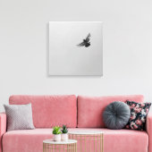 Cool Modernes B&W fliegender Vogel, einfach modern Leinwanddruck (Insitu (Wohnzimmer))