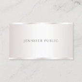 Cool Modernes Berufliches Design Eleganter Glamour Visitenkarte (Vorderseite)