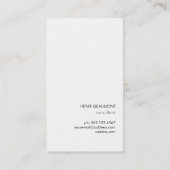 Cool Modernes Berufliches Monogramm Grau und Silbe Visitenkarte (Rückseite)