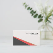 Cool Modernes geometrisches Abstrakt Visitenkarte (Stehend Vorderseite)