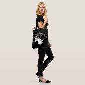 Cool Modernes Schwarzes Magisches Einhorn Tasche (Am Model)