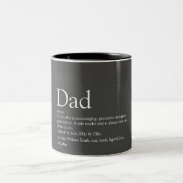 Cool-Modernes Vater Definition Sprichwort Zweifarbige Tasse
