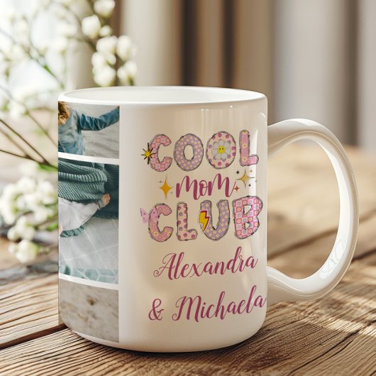 Cool Mom Club Retro 7 Photo Mug Kaffeetasse