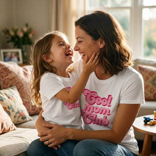 Cool Mom Club T-Shirt Trendiges Mütter T-Shirt Hüb