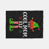Cool Mom Elf Funny Matching Family Christmas Pajam Fleecedecke (Vorderseite (Horizontal))