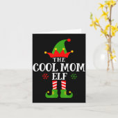 Cool Mom Elf Funny Matching Family Christmas Pajam Karte (Gelbe Blume)