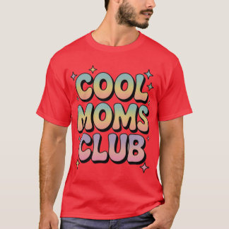 Cool Moms Club Pastel-Blasenbuchstaben-Art Mädchen T-Shirt