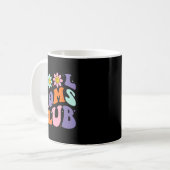 Cool Moms Club Retro Groovy Mom Mommy Mama Mothers Kaffeetasse (Vorderseite Links)