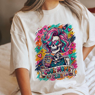 Cool Moms Club Skelett mit Mom Fuel Bunt Tri-Blend Shirt