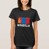 Cool Mongolia Flag T-Shirt (Vorderseite)