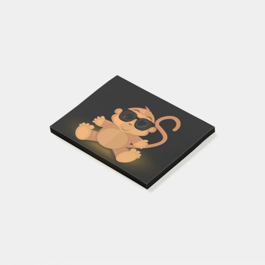 Cool Monkey Post-it Klebezettel (angewinkelt)