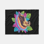 Cool Monkey Sungles Citrus ol Float Fleecedecke (Vorderseite (Horizontal))