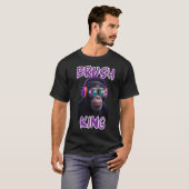 Cool Monkey with Headphones Illustration T-Shirt (Vorne ganz)