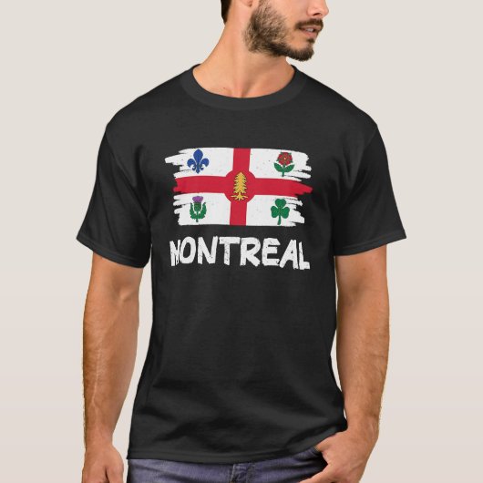 Cool Montreal Flag T-Shirt (Vorderseite)